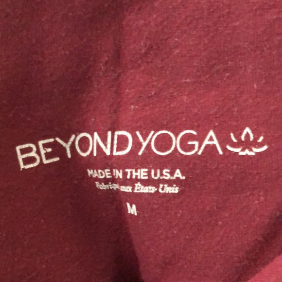 Beyond Yoga Sz. M Pants Black/Maroon/Blue - Picture 9 of 9